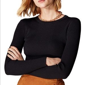 Karen millen rib-knit Crewneck jumper